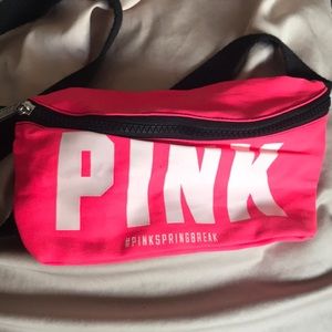 Pink spring break fanny pack